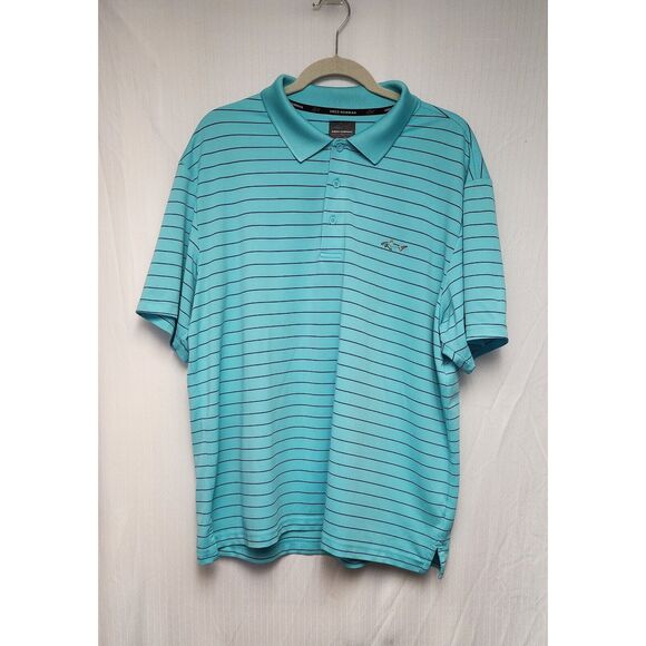 Greg Norman Men’s White Striped Golf Polo Shirt Size XL Lots Of 3 - Picture 7 of 16